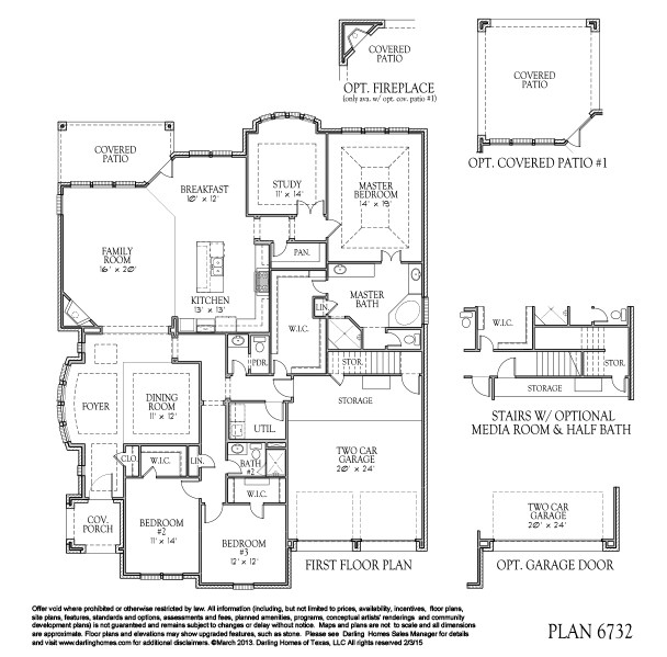 Darling Homes Floor Plans 6732 Plan Floor Plan at Newman Village Patio 65