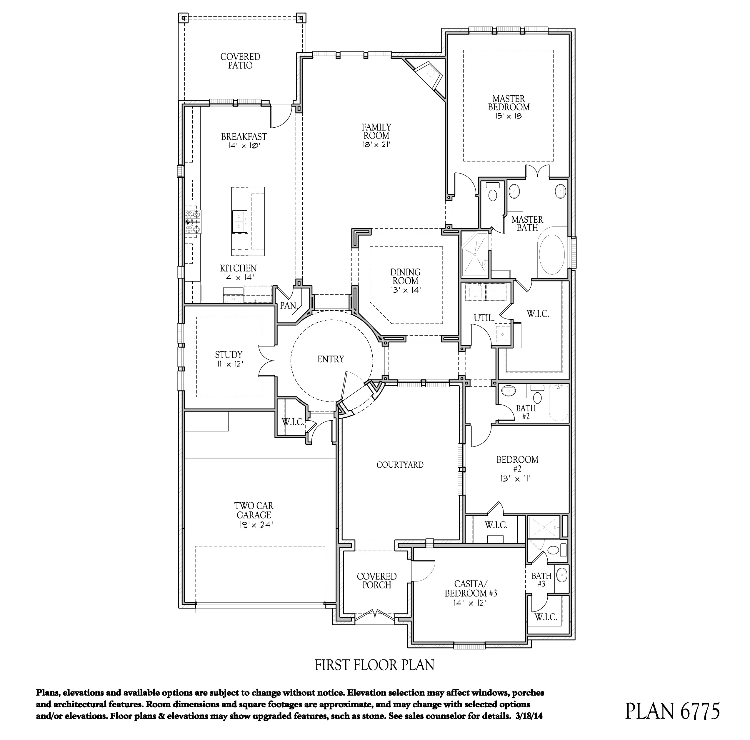 Darling Homes Floor Plans 6775 Floor Plan at Riverstone Luxury Patio Kensington In