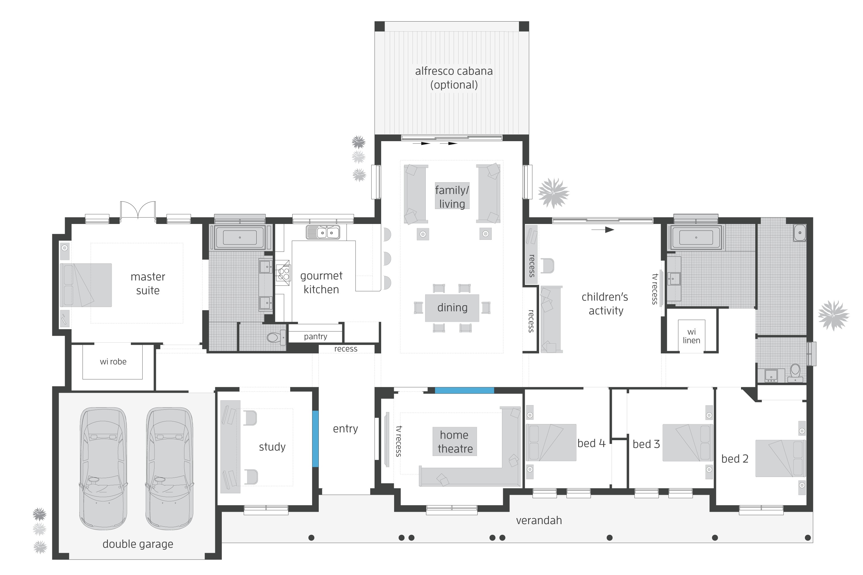Design Floor Plans for Home Bronte Floorplans Mcdonald Jones Homes