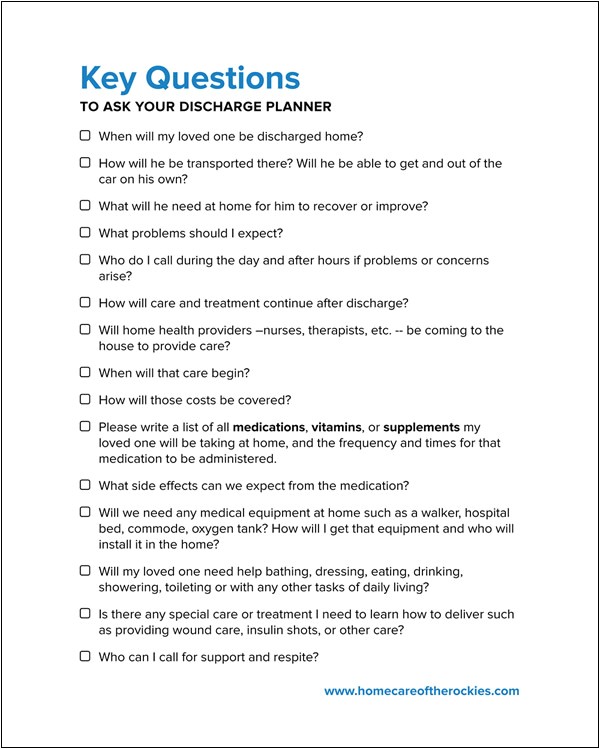 Discharge Planning From Hospital to Home How to Keep Senior Parents Safe after Hospital Discharge Discharge Planning From Hospital to Home How to Keep Senior Parents Safe after Hospital Discharge