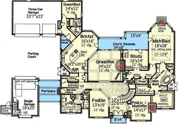 Dream Homes Plans Dream Home Plan with Three Staircases 48266fm Dream Homes Plans Dream Home Plan with Three Staircases 48266fm