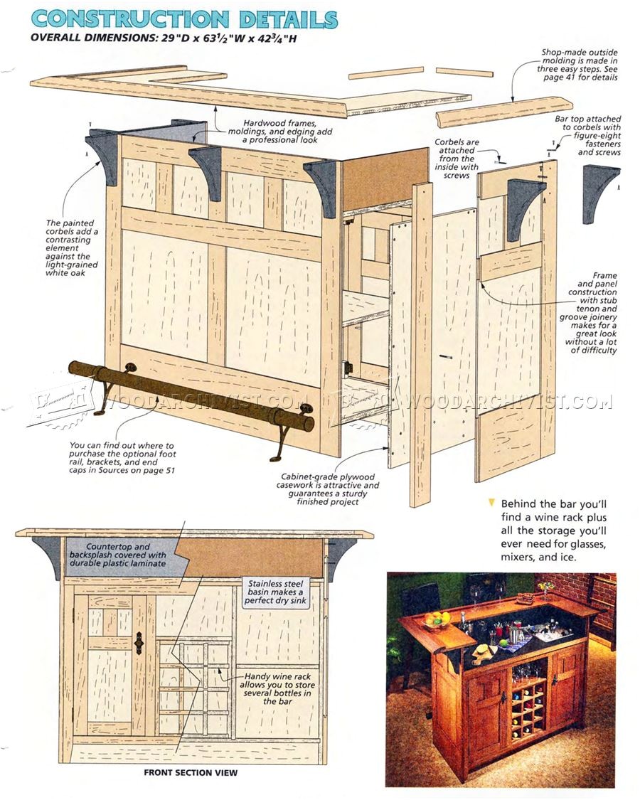 Free Home Bar Plans Home Bar Plans Woodarchivist