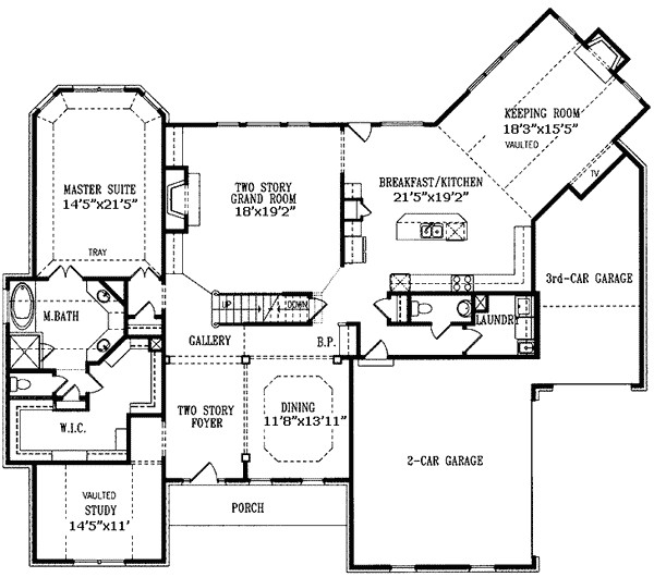 Home Floor Plans with Keeping Rooms Angled Keeping Room 15759ge Architectural Designs