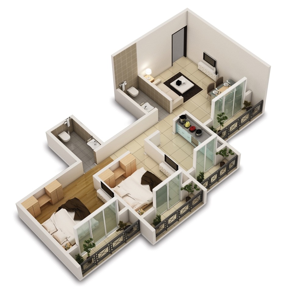 Home Plans with Apartment 25 Two Bedroom House Apartment Floor Plans