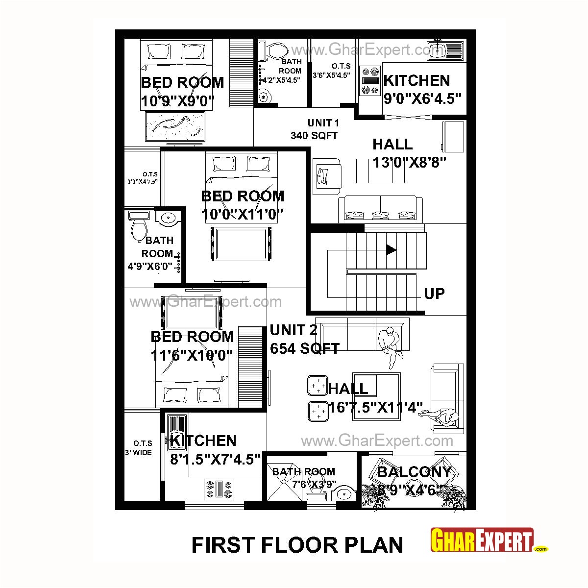 House Plan for 30 Feet by 40 Feet Plot House Plan for 30 Feet by 40 Feet Plot Plot Size 133