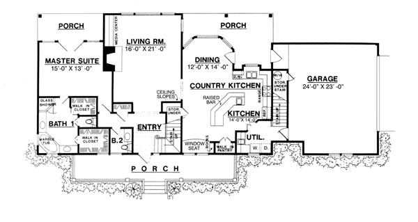 House Plans with Country Kitchens the Country Kitchen 8205 3 Bedrooms and 2 Baths the