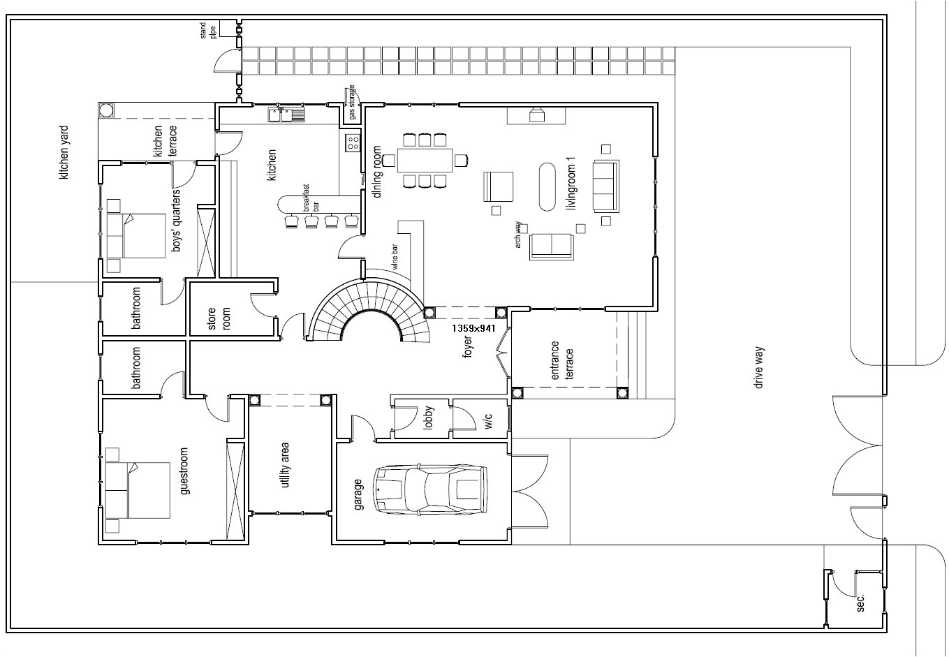 In Ground Home Plans Ghana House Plans Odikro House Plan In Ground Home Plans Ghana House Plans Odikro House Plan