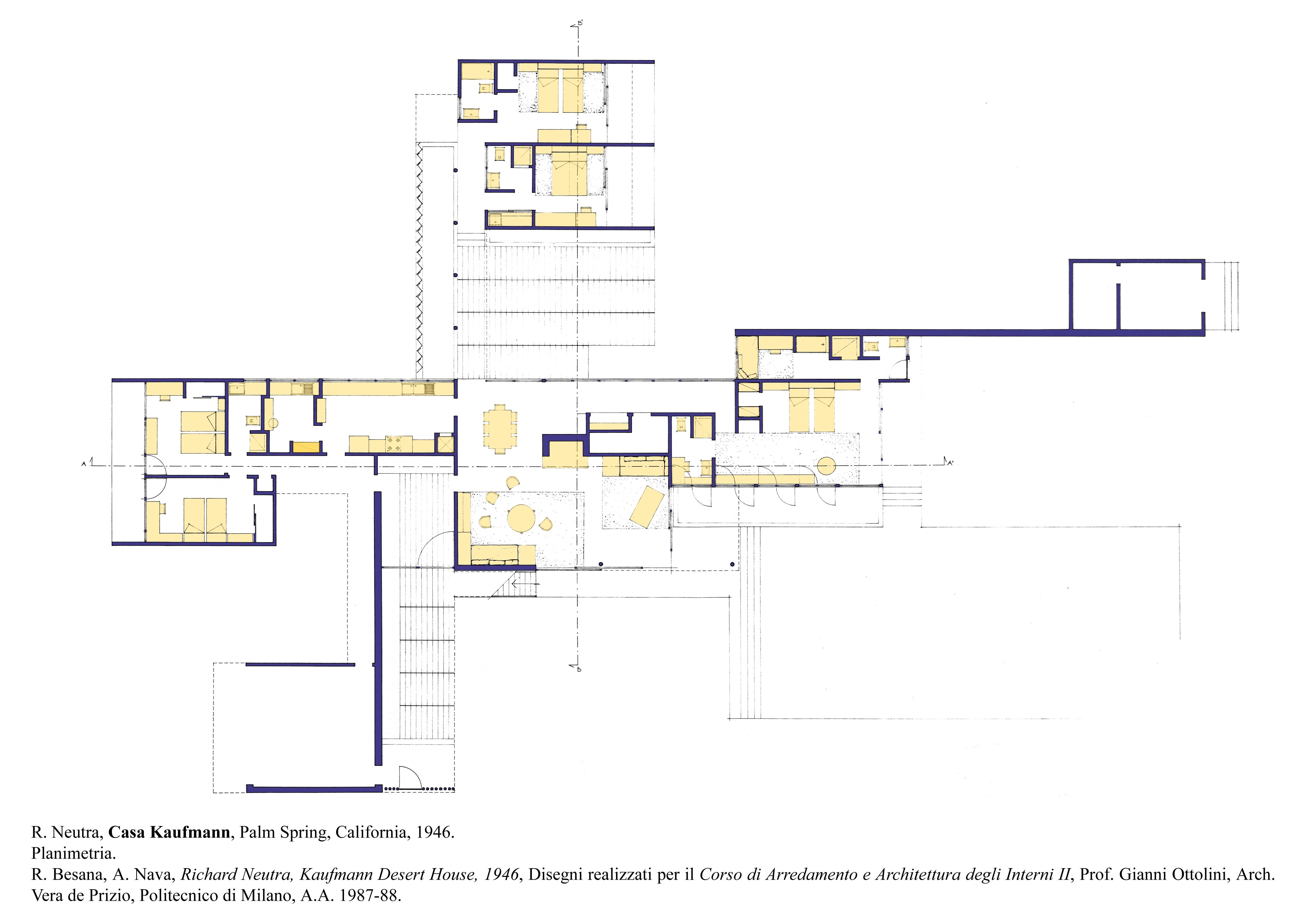 Kaufmann Desert House Plan Kaufmann House Richard Neutra Plan Home Design and Style Kaufmann Desert House Plan Kaufmann House Richard Neutra Plan Home Design and Style
