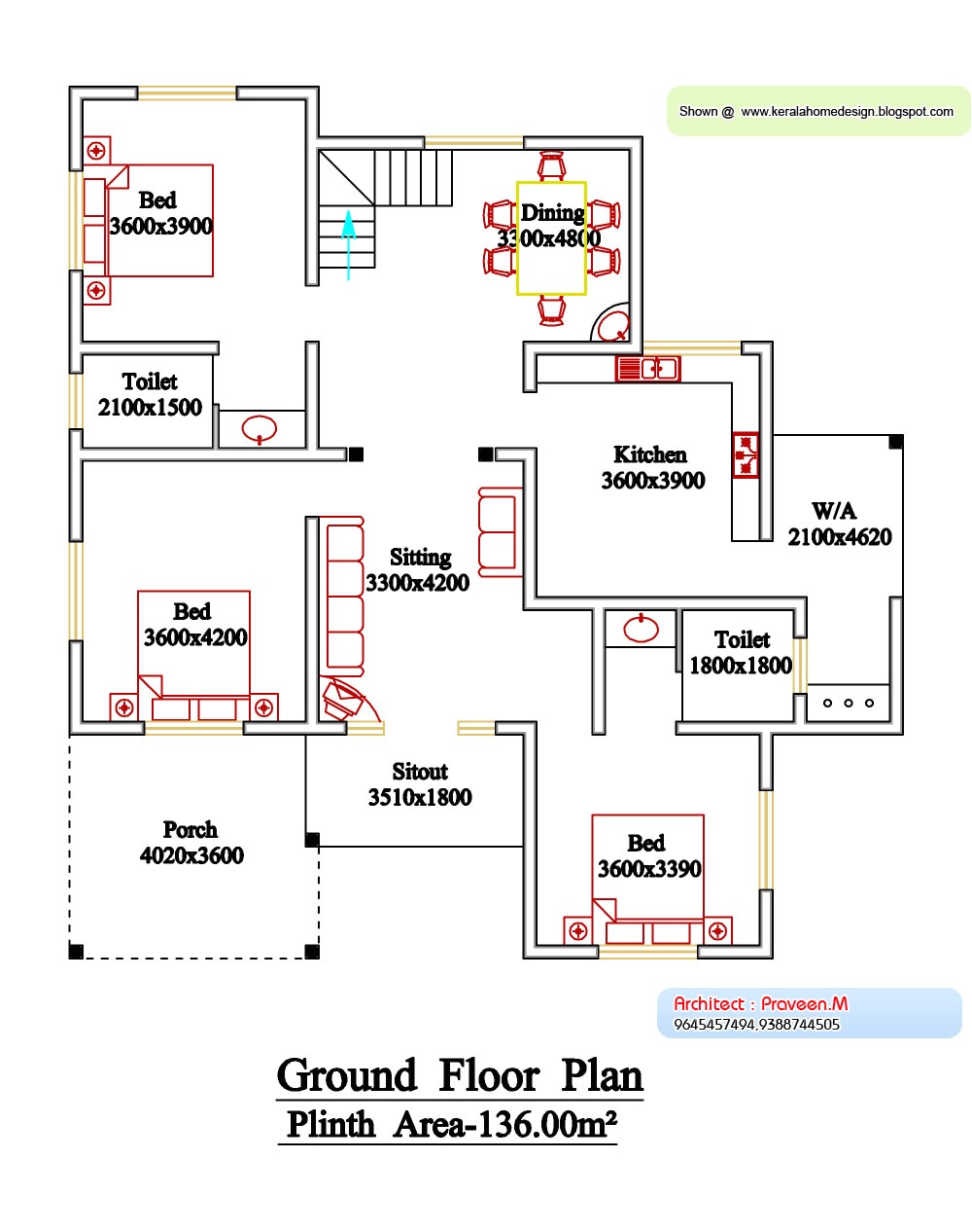 Kerala Home Design and Floor Plans Kerala Style Floor Plan and Elevation 6 Kerala Home Kerala Home Design and Floor Plans Kerala Style Floor Plan and Elevation 6 Kerala Home