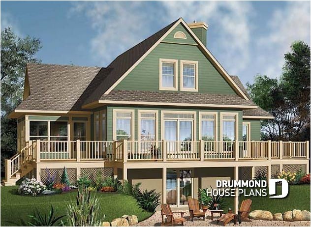 Lake Home Plans House Plan W3914a Detail From Drummondhouseplans Com Lake Home Plans House Plan W3914a Detail From Drummondhouseplans Com