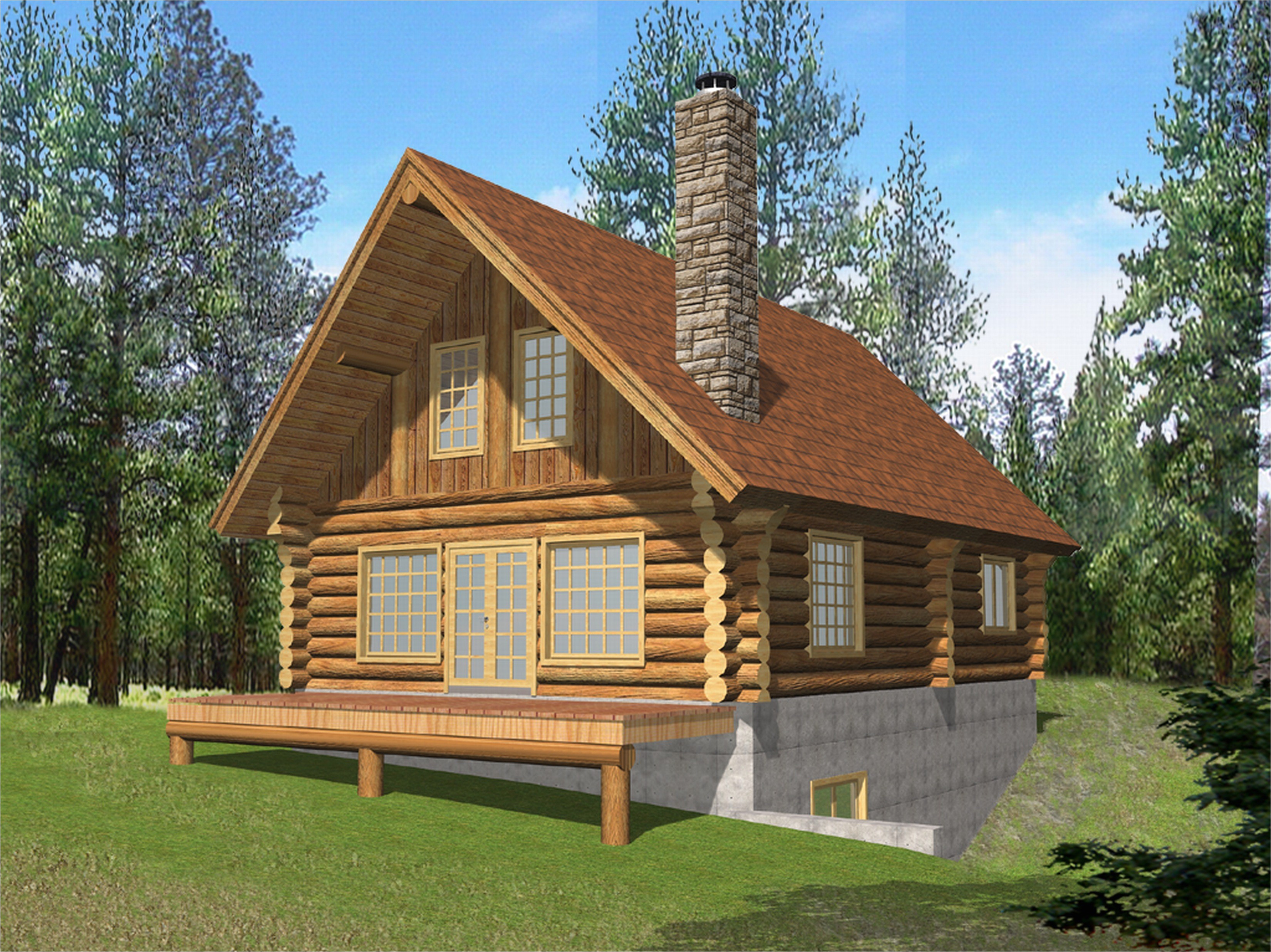 Log Cabin House Plans with Photos Log Home Plans with Loft Smalltowndjs Com