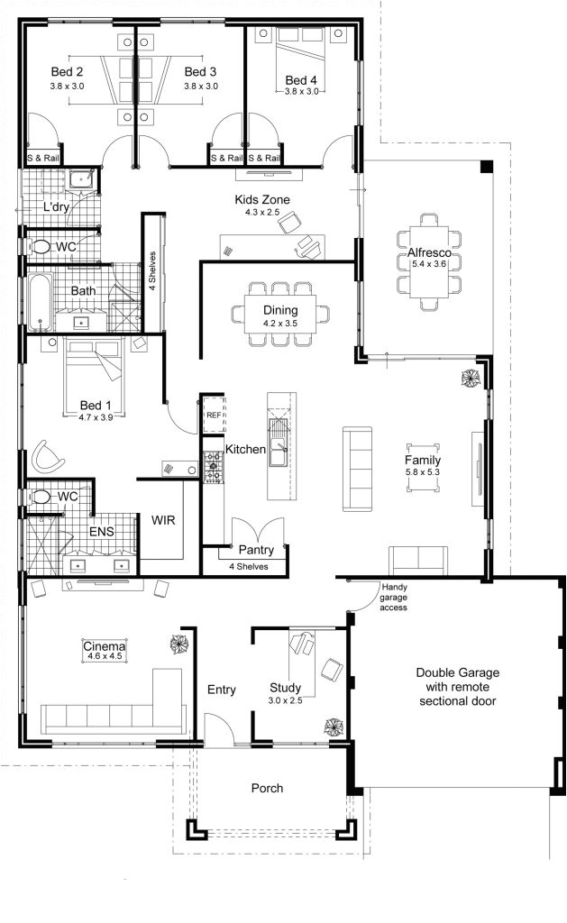 Modern Floor Plans for New Homes 4 Bedroom House Plans Home Designs Celebration Homes Modern Floor Plans for New Homes 4 Bedroom House Plans Home Designs Celebration Homes
