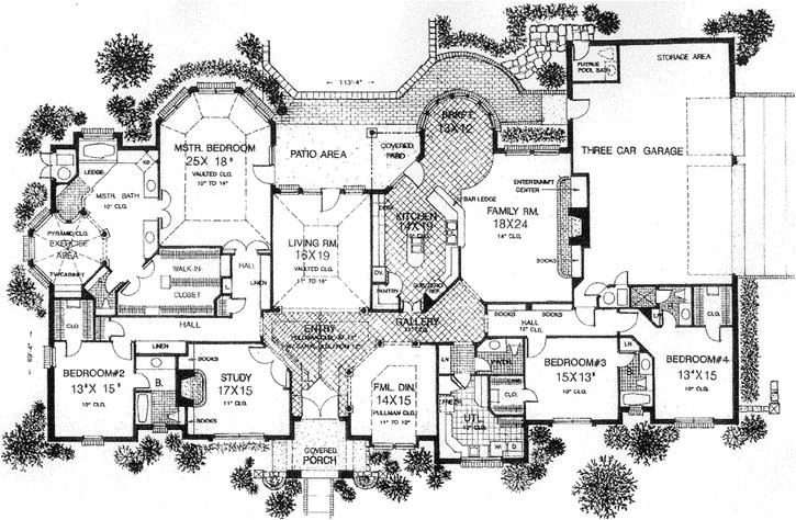 Monster Home Plans European Style House Plans 4615 Square Foot Home 1