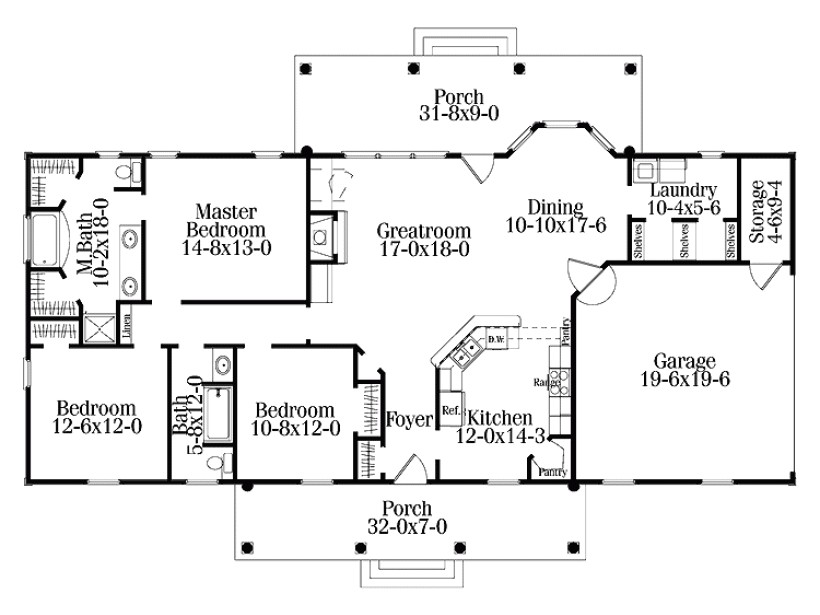 One Level Home Plans Rectangle Single Level House Plans Eplans Colonial House One Level Home Plans Rectangle Single Level House Plans Eplans Colonial House
