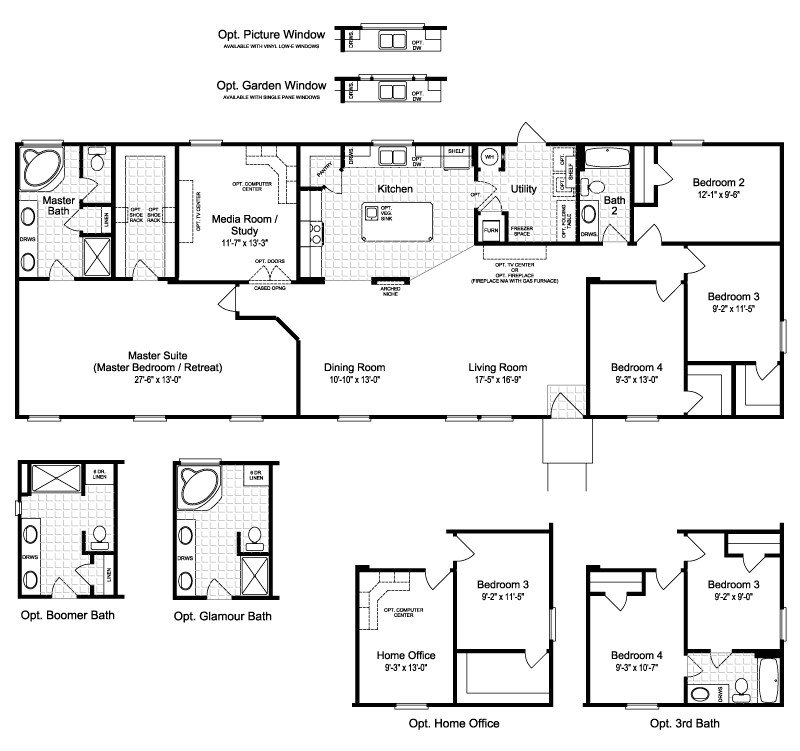 Palm Harbor Mobile Homes Floor Plans the Harbor House Iii 2077 Sq Ft Manufactured Home Floor
