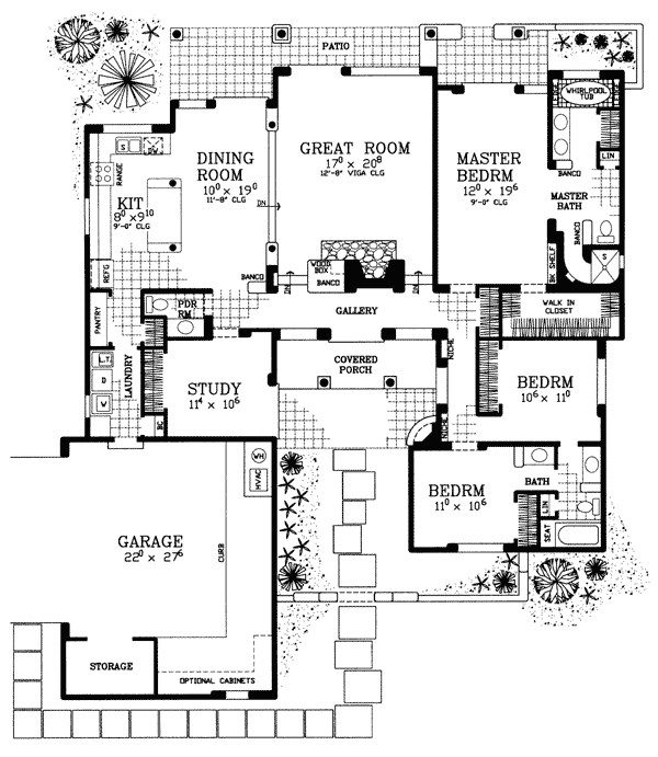 Patio Home House Plans Great Covered Patio Home Plan 81394w Architectural