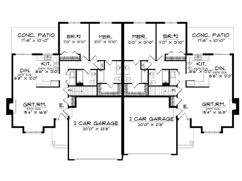 Ranch House Plans with Bedrooms together 6 Bedroom Ranch House Plans Homes Floor Plans