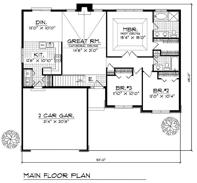 Ranch House Plans with Bedrooms together House Plans with Bedrooms together