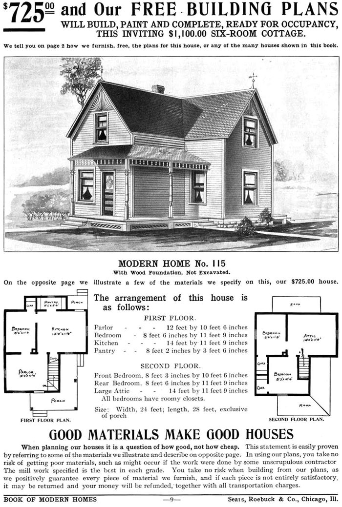 Sears Home Plans Sears Homes 1908 1940