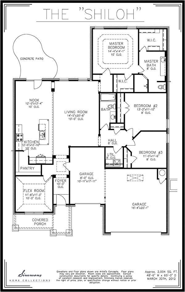 Simmons Homes Floor Plans Simmons Homes Tulsa Floor Plans