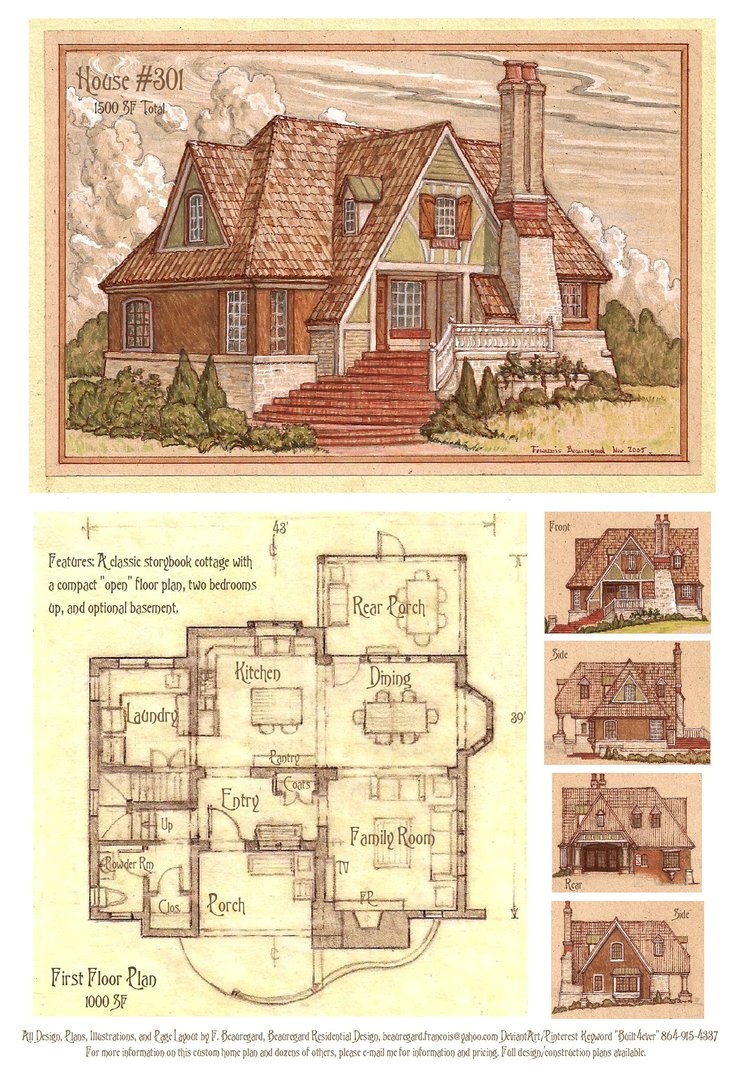 Storybook Cottage Home Plans House 301 Storybook Cottage by Built4ever On Deviantart