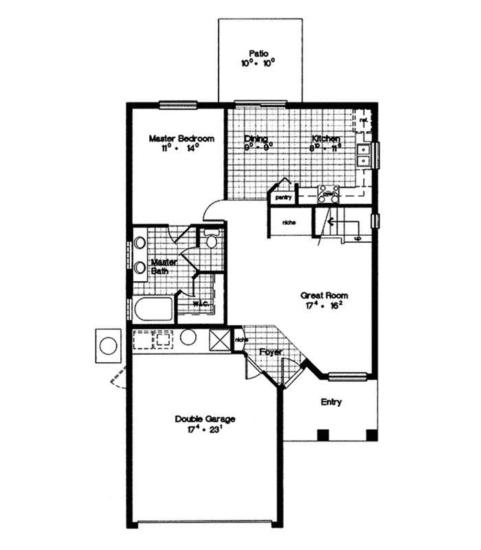 Stucco Home Floor Plans Fowler Stucco Ranch Home Plan 047d 0007 House Plans and More