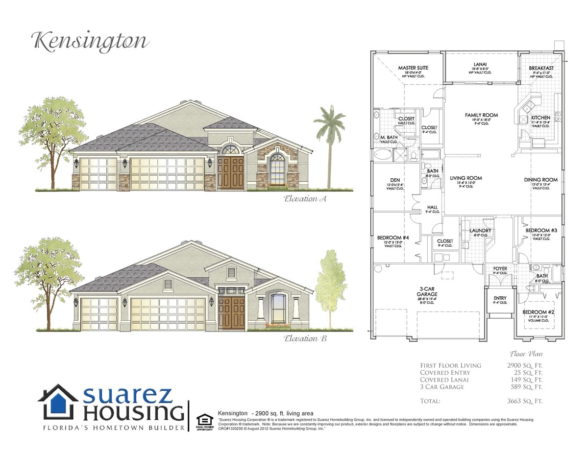 Suarez Homes Floor Plans Kensington Model Suarez Housing Suarez Homes Floor Plans Kensington Model Suarez Housing