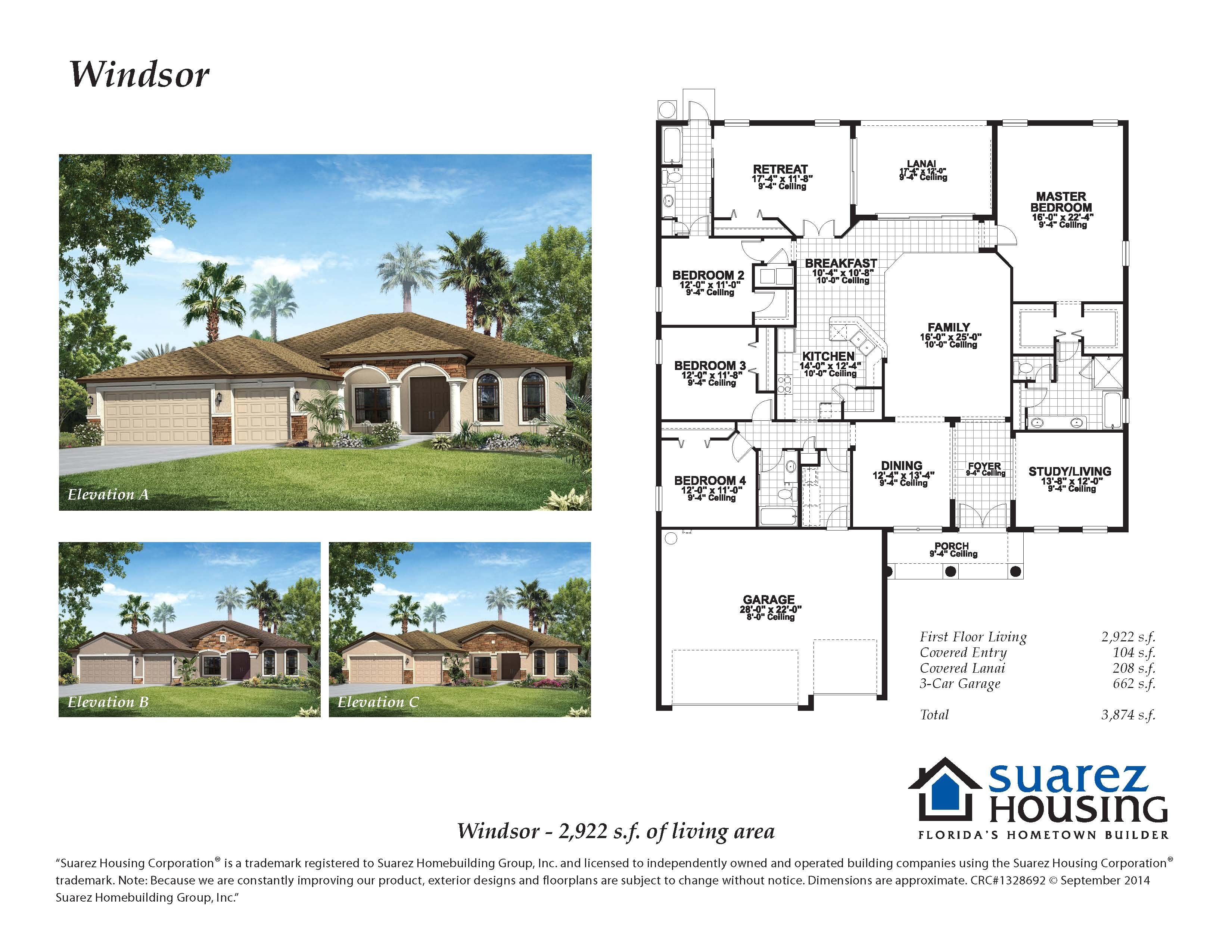 Suarez Homes Floor Plans Windsor Model Suarez Housing Suarez Homes Floor Plans Windsor Model Suarez Housing