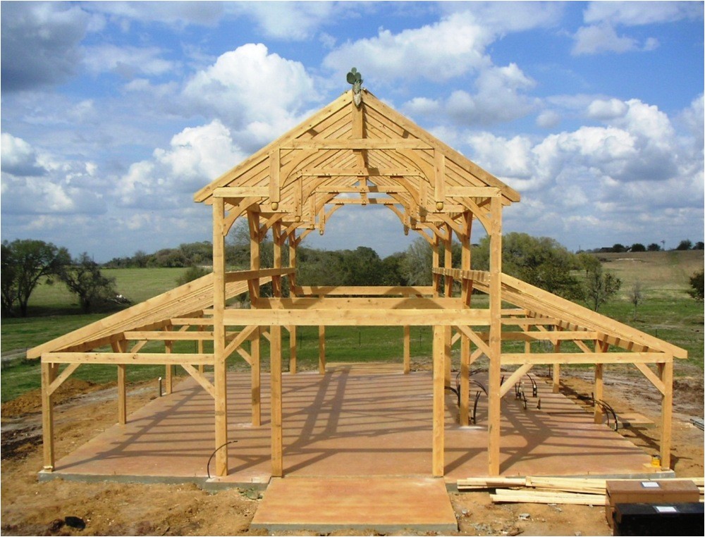 Timber Frame Barn Home Plans Equipment Barn In Tx with Hemlock Frame and Curved Braces Timber Frame Barn Home Plans Equipment Barn In Tx with Hemlock Frame and Curved Braces