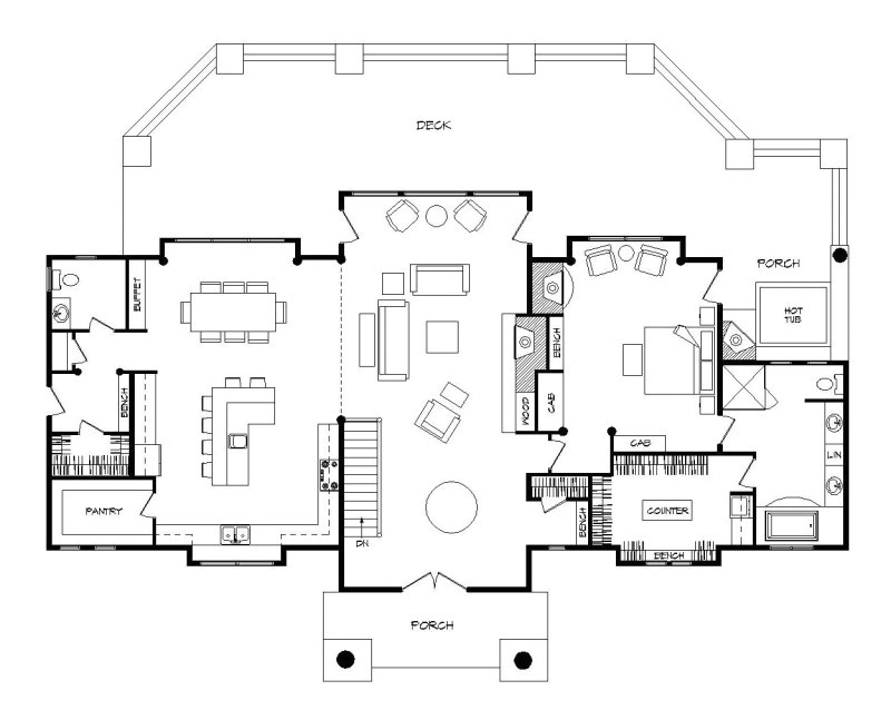 Timber Homes Floor Plans Log Home Timber Frame Hybrid Floor Plans Wisconsin