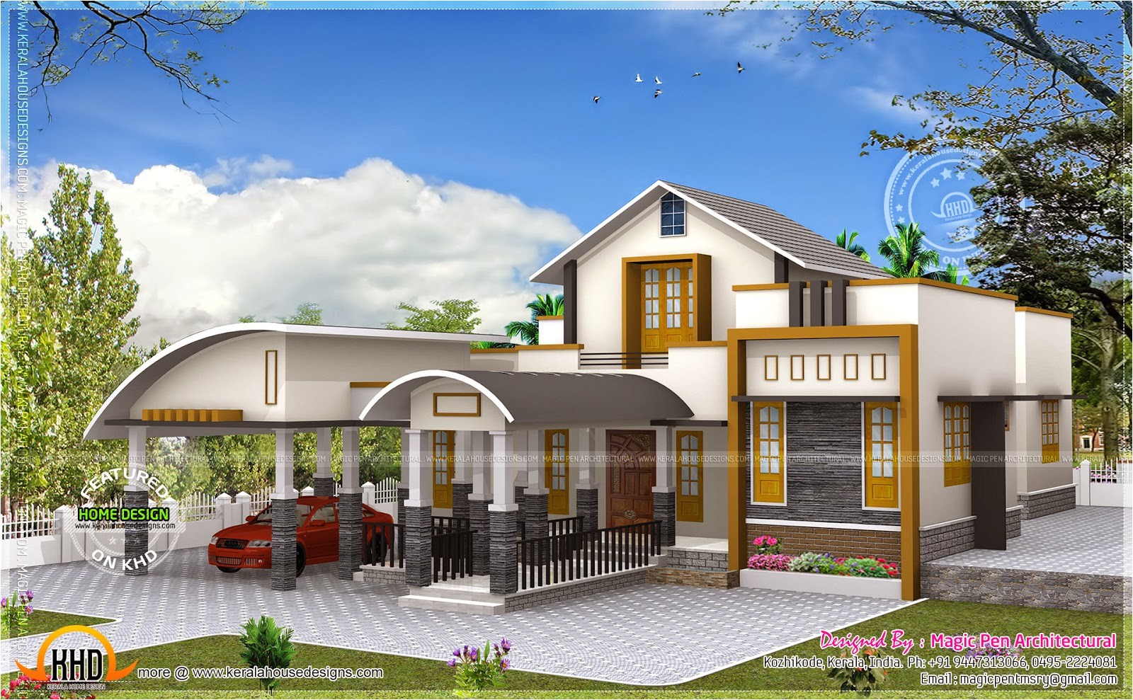 Unique Home Plans One Floor Unique One Floor Home Kerala Home Design and Floor Plans