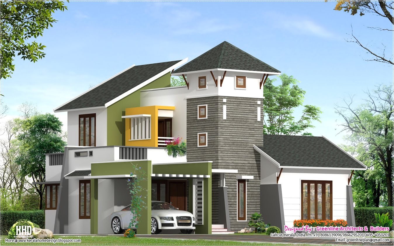 Unusual Home Plans Unique 2220 Sq Feet Villa Elevation Kerala Home Design