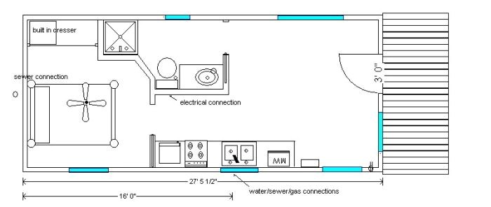 14×40 House Floor Plans 14×40 Cabin Floor Plans Tiny House Pinterest Cabin