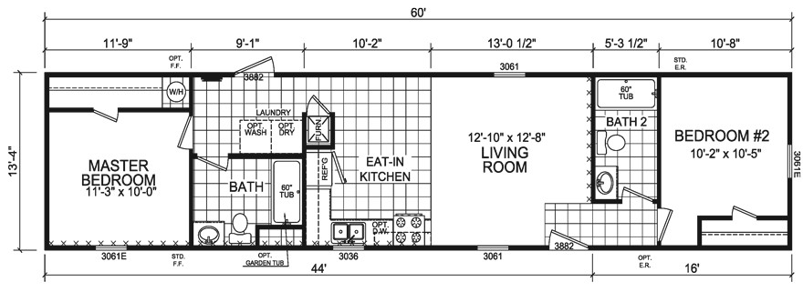 14×60 Mobile Home Floor Plans 14×60 Mobile Home Floor Plans Floor Matttroy