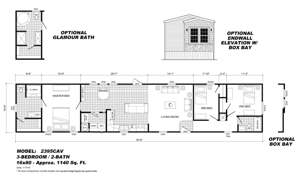 16 by 80 Mobile Home Floor Plans Mobile Home Floor Plans 16×80 Mobile Homes Ideas