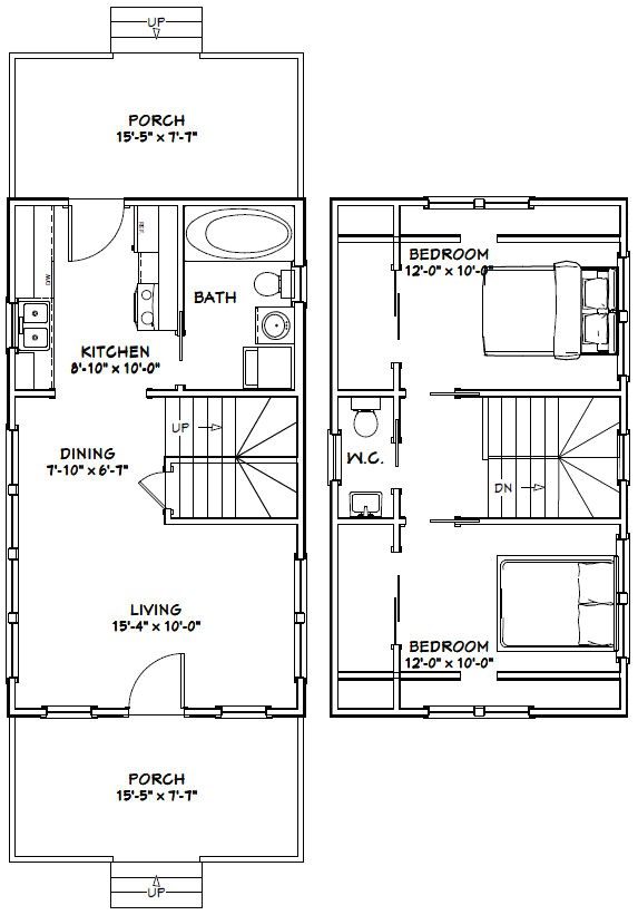 16×28 House Plans 16×28 House 16x28h8e 787 Sq Ft Excellent Floor Plans 16×28 House Plans 16×28 House 16x28h8e 787 Sq Ft Excellent Floor Plans