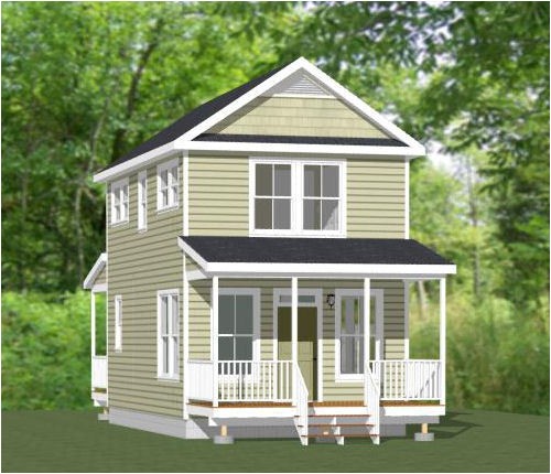 16×28 House Plans 16×28 Tiny House Pdf Floor Plan 854 Sq Ft Model 5