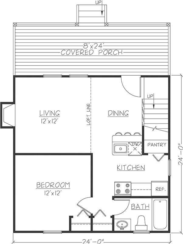 24×24 House Plans with Loft 24×24 Cabin Floor Plans with Loft Free Download Pdf