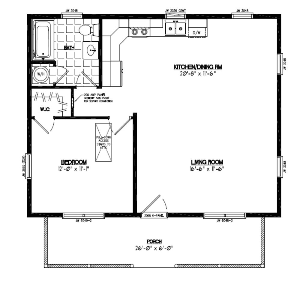 24×36 Ranch House Plans 24 X 36 Ranch House Plans
