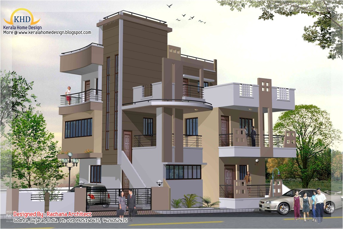 3 Story Home Plans 3 Story House Plan and Elevation 2670 Sq Ft Kerala 3 Story Home Plans 3 Story House Plan and Elevation 2670 Sq Ft Kerala