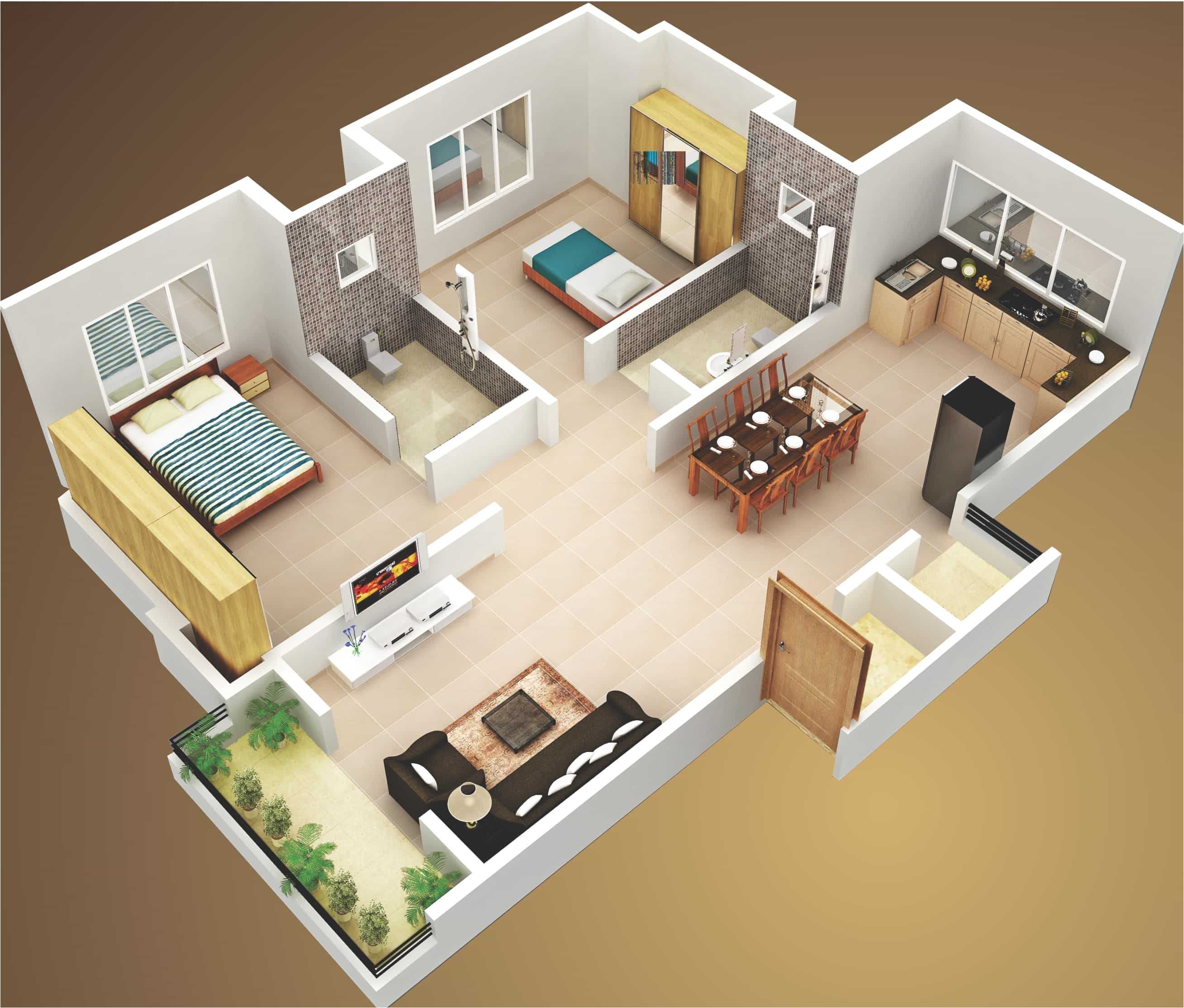 3d Small Home Plan Ideas attractive Simple House Design Plans 3d 2 Bedrooms Ideas 3d Small Home Plan Ideas attractive Simple House Design Plans 3d 2 Bedrooms Ideas