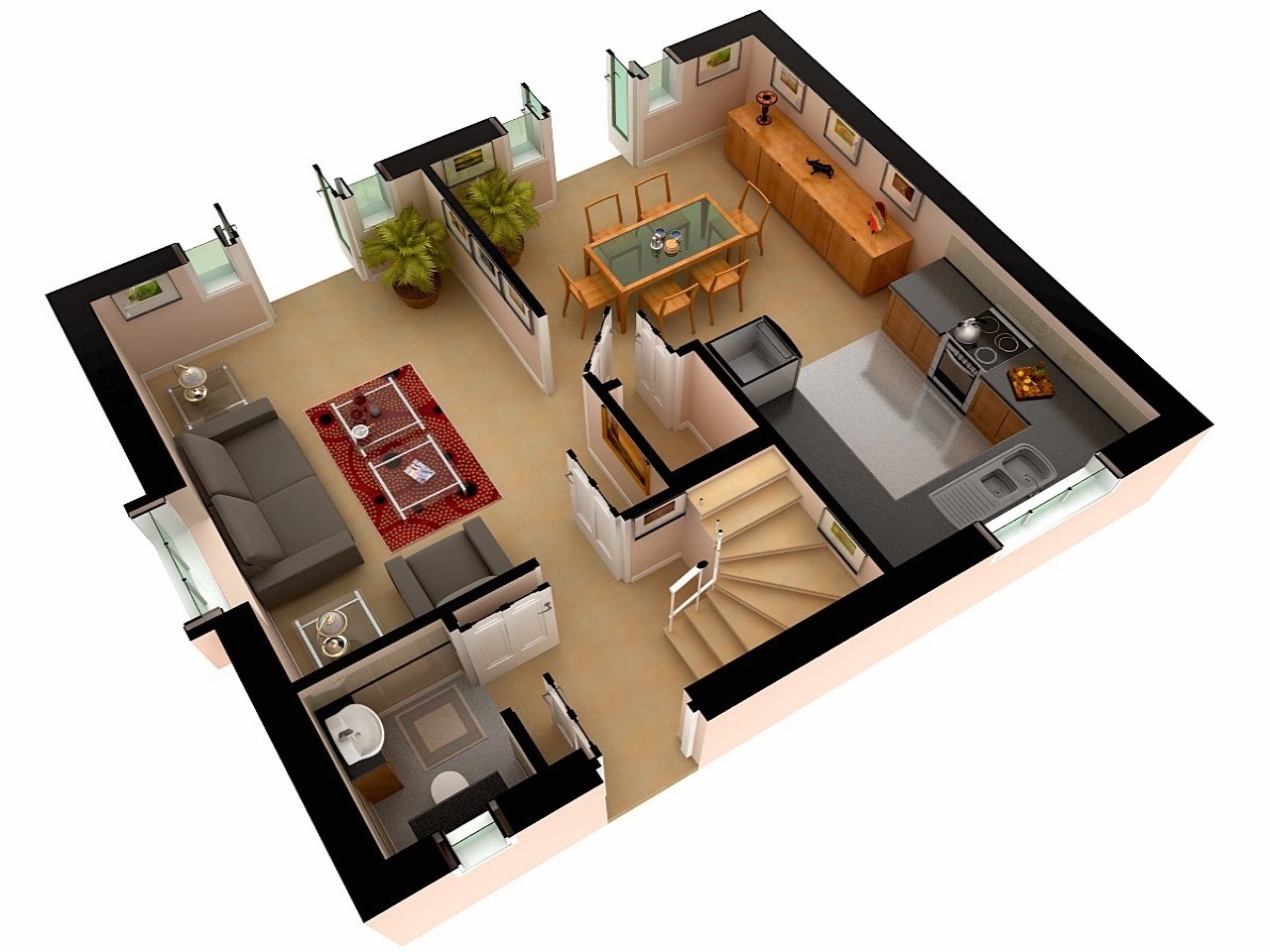 3d Small Home Plan Ideas Multi Story House Plans 3d 3d Floor Plan Design Modern 3d Small Home Plan Ideas Multi Story House Plans 3d 3d Floor Plan Design Modern