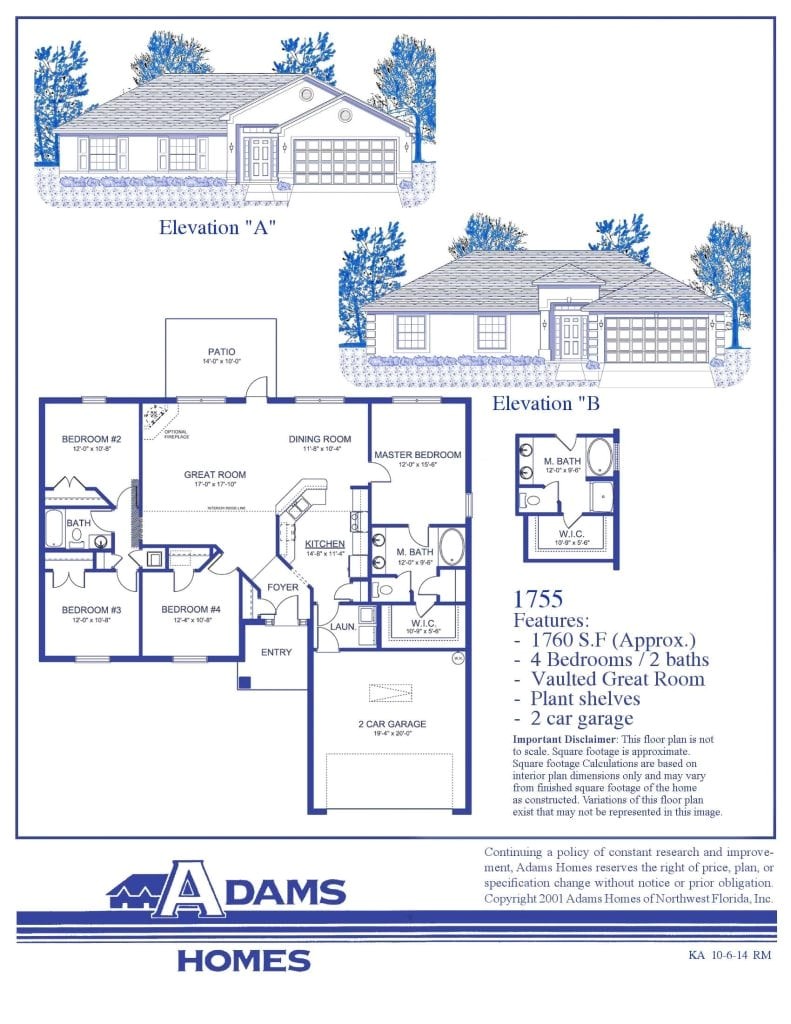 Adams Homes Plans Featured Home the Adams Homes 1755 Adams Homes