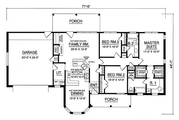 American House Plans with Photos Affordable American Country Home 7472rd 1st Floor