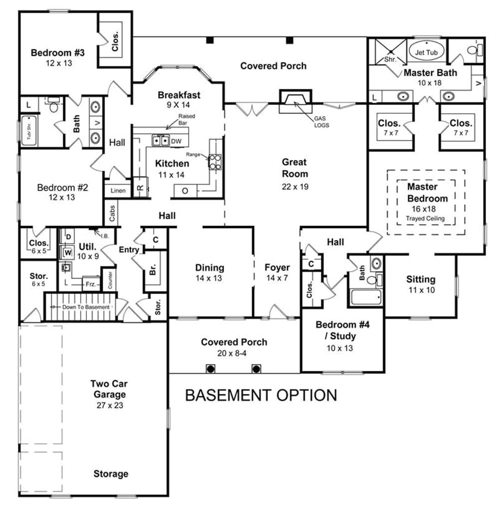 Basement Floor Plans for Ranch Style Homes Ranch House Floor Plans with Basement 2018 House Plans
