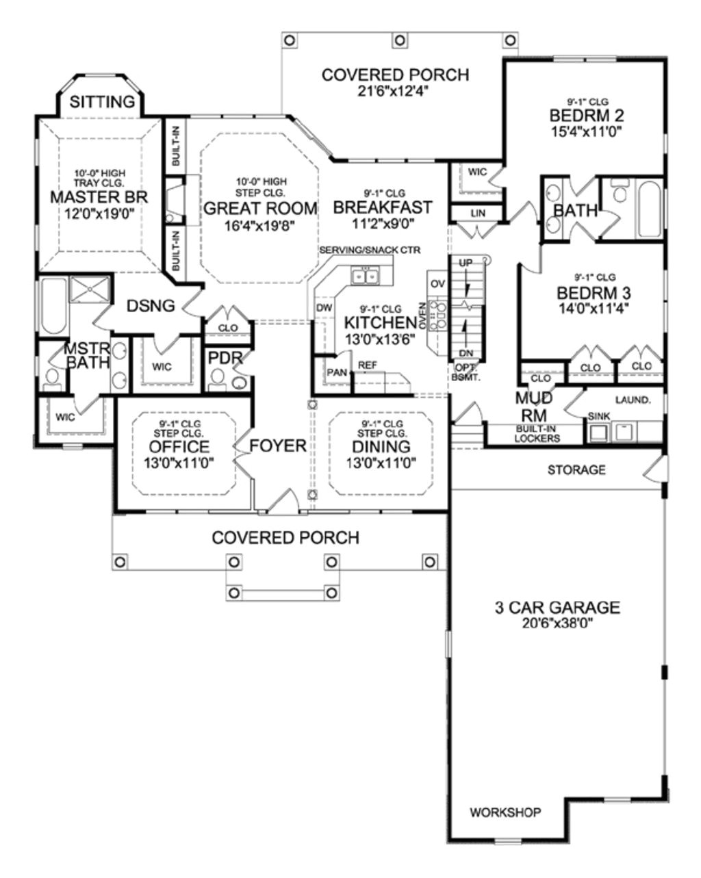 Basement Floor Plans for Ranch Style Homes Ranch with Walkout Basement House Plans 2018 House Plans