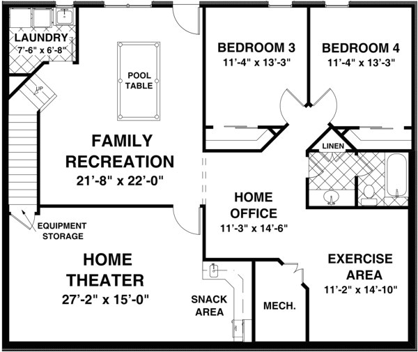 Basement Home Plans the Creekstone 1123 2 Bedrooms and 2 Baths the House