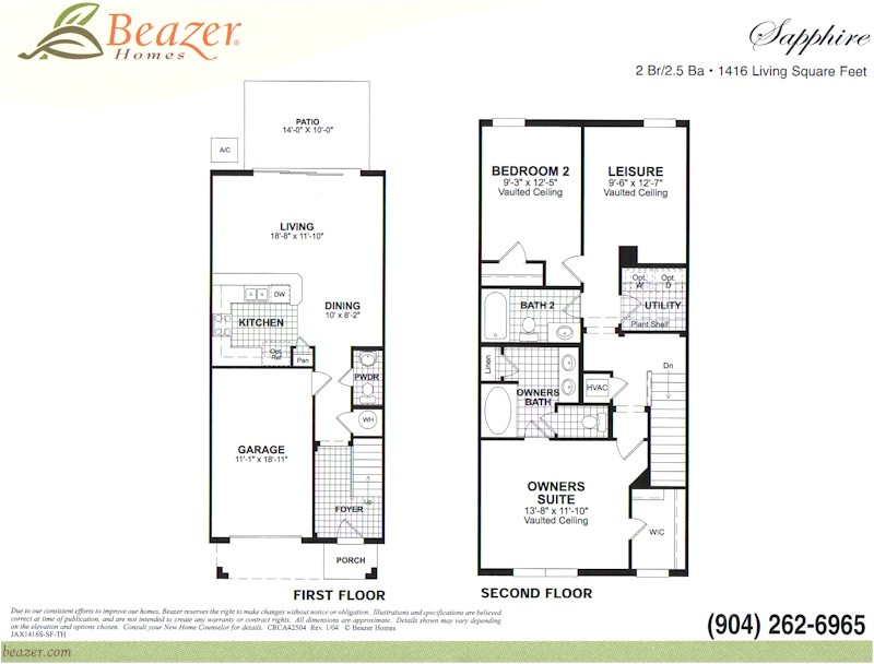 Beazer Homes Floor Plans Stonefield at Bartram Park townhomes and Courtyard Homes Beazer Homes Floor Plans Stonefield at Bartram Park townhomes and Courtyard Homes