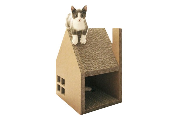 Cardboard Cat House Plans Krabhuis A Cardboard House for Cats to Scratch Design Milk Cardboard Cat House Plans Krabhuis A Cardboard House for Cats to Scratch Design Milk