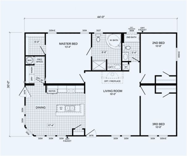 Cavalier Homes Floor Plans Cavalier Homes Custom Made Houses the Randall 6719ps